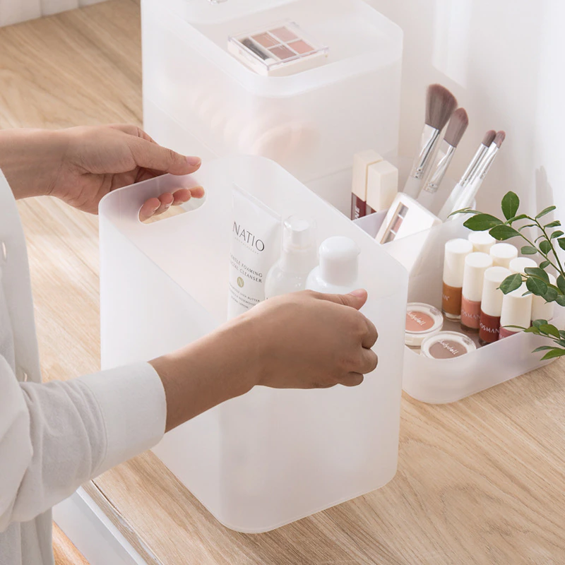 Muji Style Clear Desk Organiser