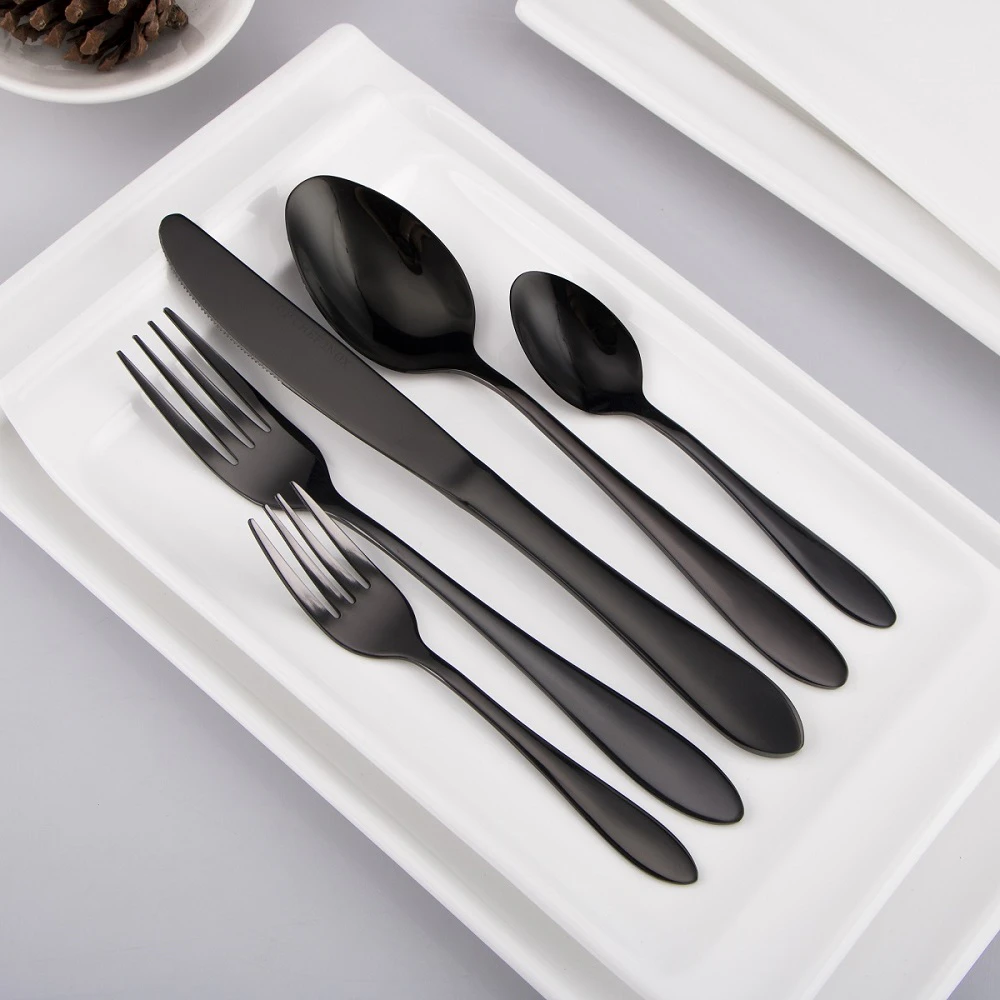 Matte Black Cutlery Set