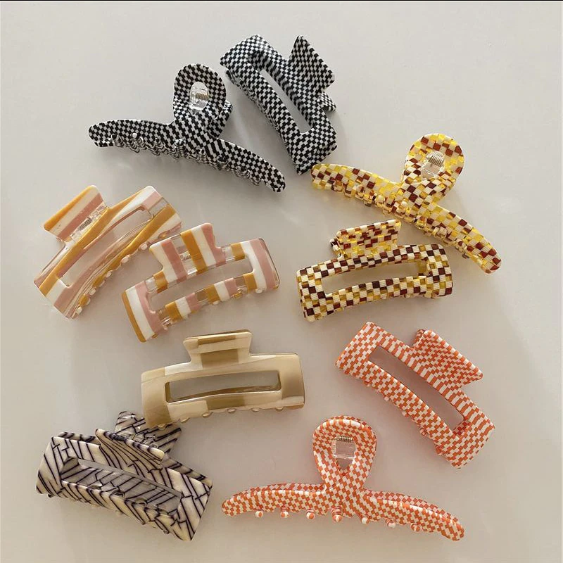 Geometric Acrylic Hair Claw