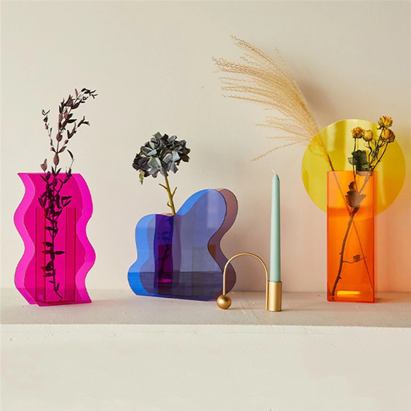 Colourful Acrylic Vase
