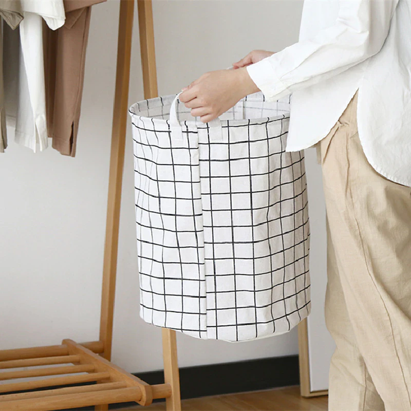 Minimal Grid Laundry Basket