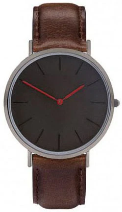 Red On Black Mens Wrist Watch