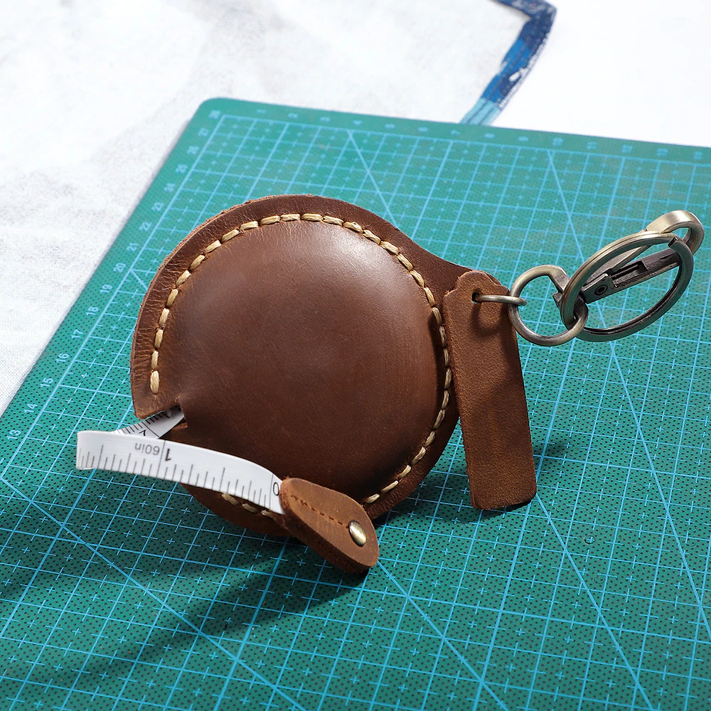 Leather Keychain Tape Measure