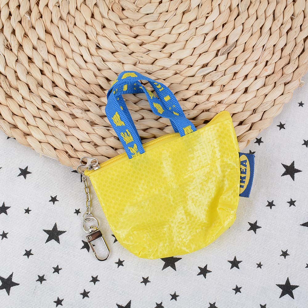 Mini ikea store bag keychain