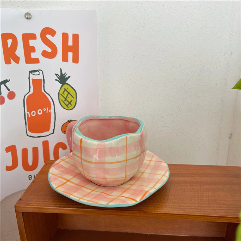 Irregular Ceramic Coffee Cup Set