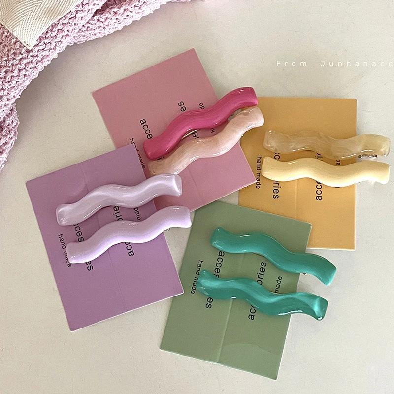 Colorful Wave Barrettes