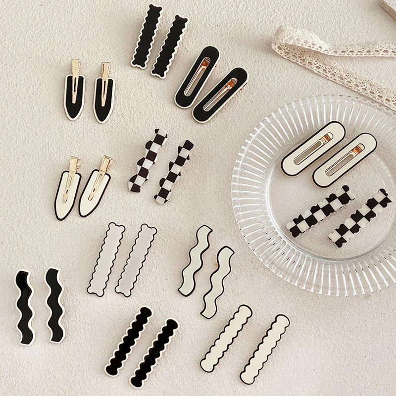 Black & White Barrettes