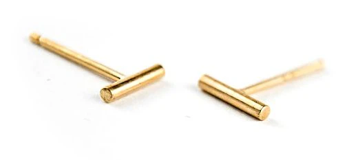 Tiny Bar Stud Earrings