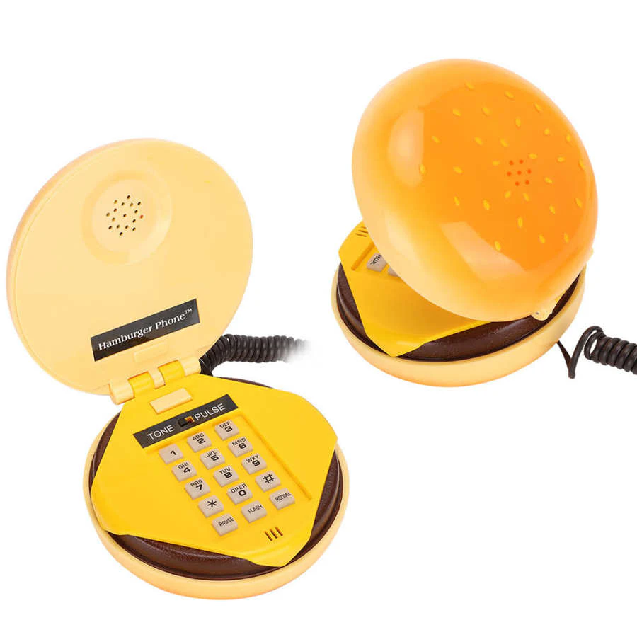 Novelty Hamburger Wired Telephone
