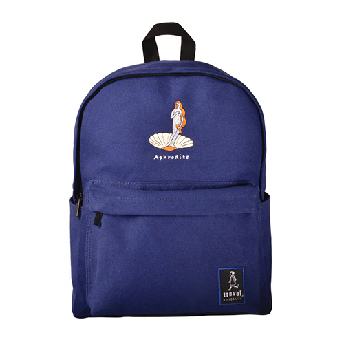Minimal Embroidered Art Backpack