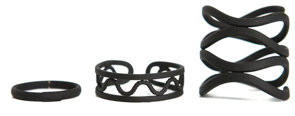 Black Ring Set