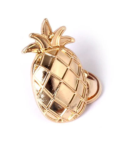 Golden Pineapple Brooch