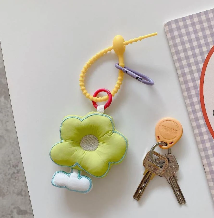 Flower Puff Key Chain