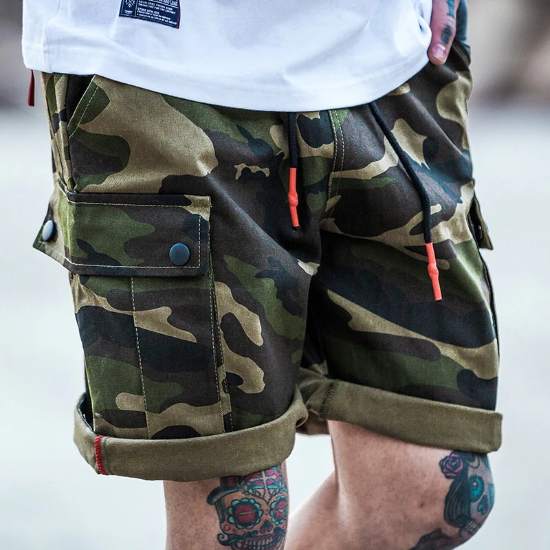 Mens Camo Cargo Shorts