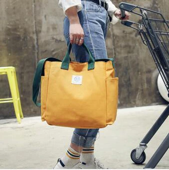 Yellow Canvas Bag