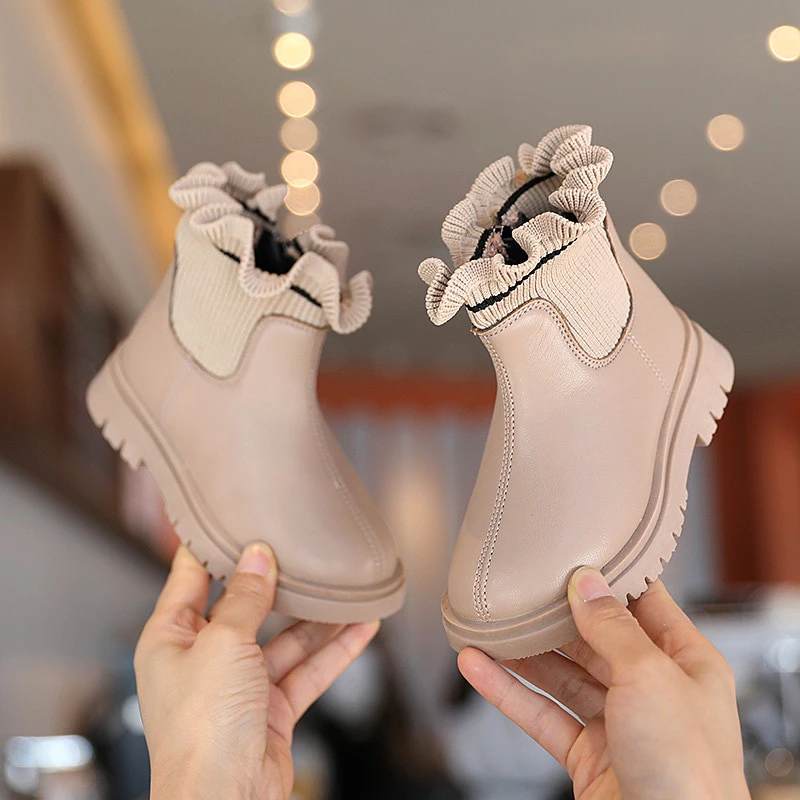 Frilly Fall Kids Boots