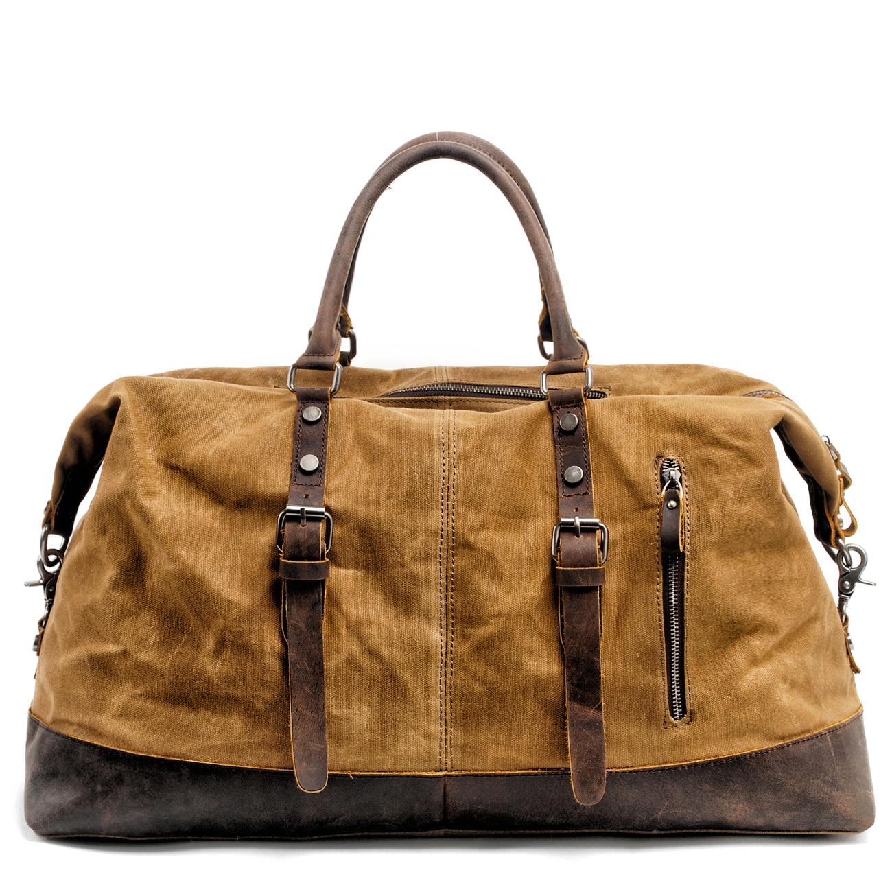 Canvas Leather Travel Bag