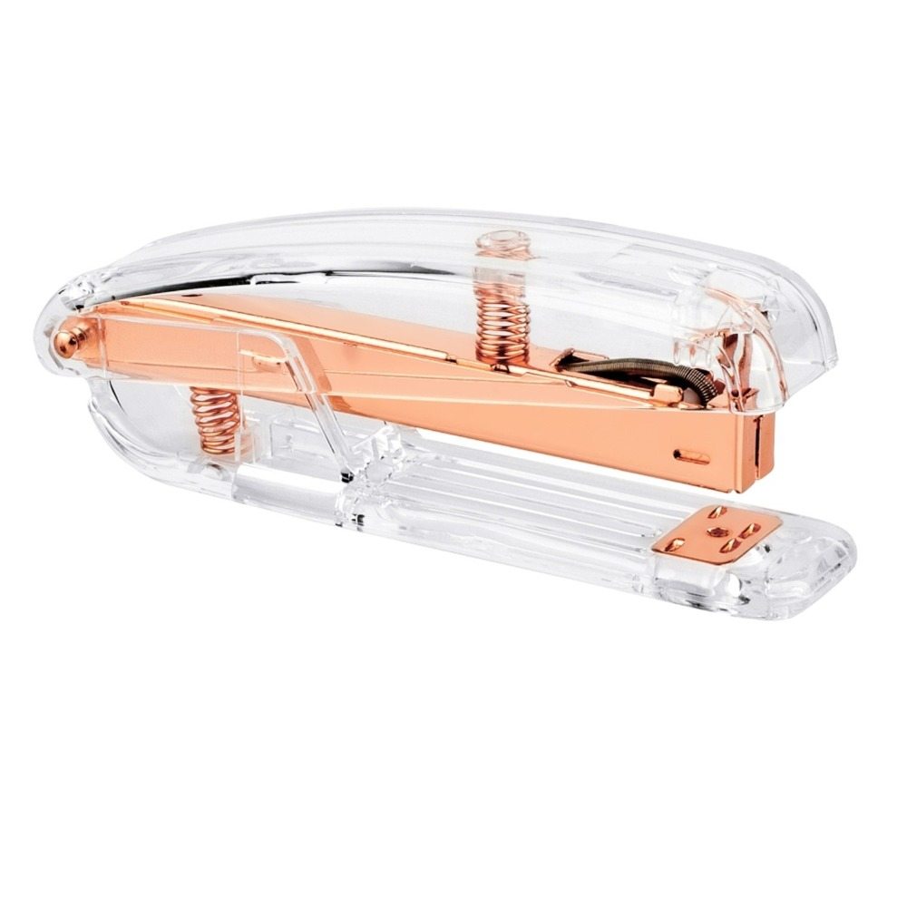 Rose Gold Transparent Stapler