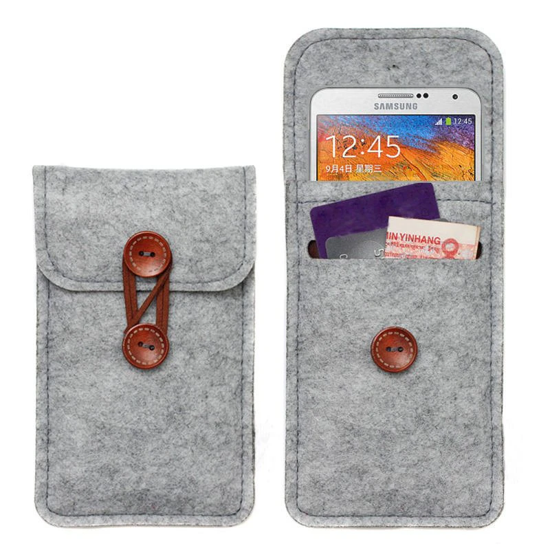 Felt Phone Wallet Pouch