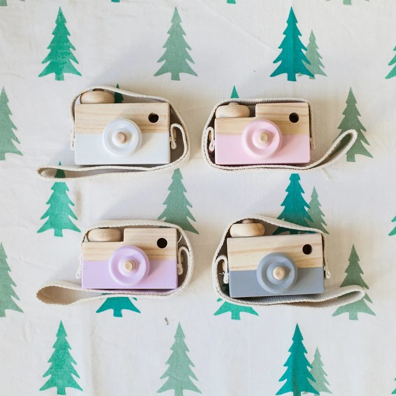 Kids Wooden Toy Cameras