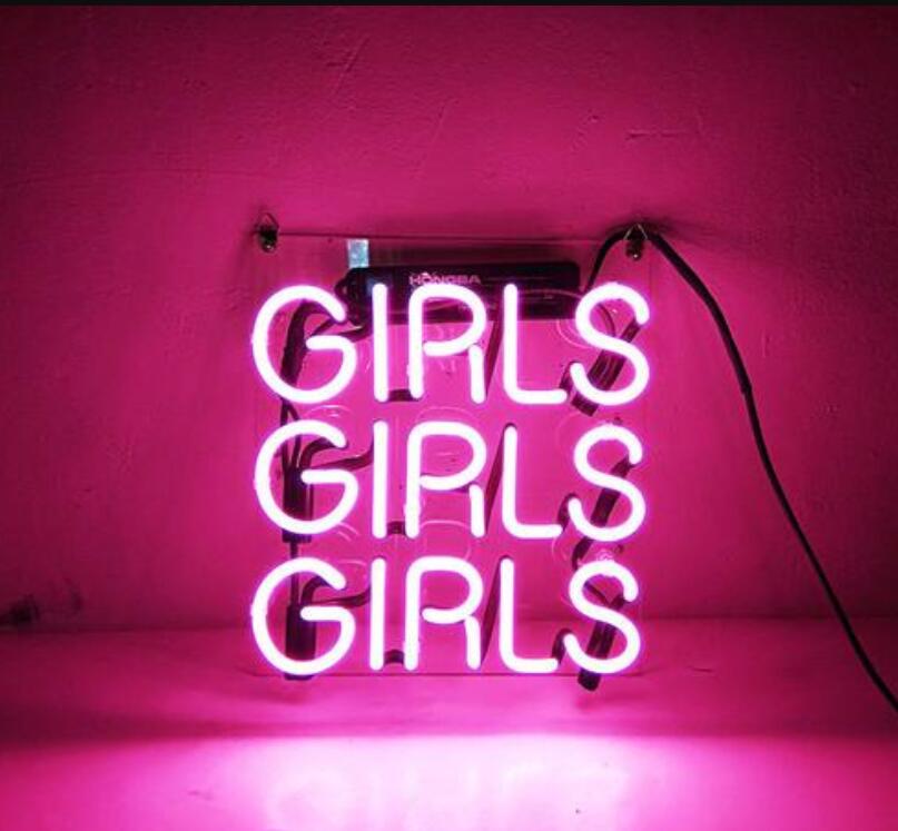 GIRLS Neon Bar Sign
