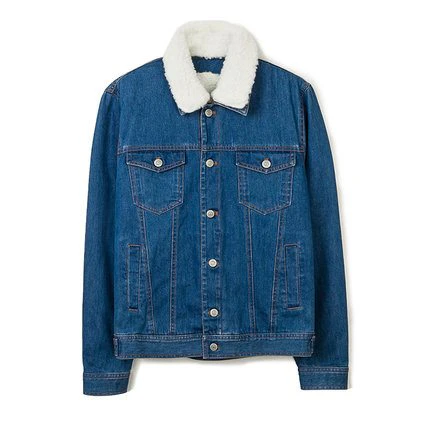 Sherpa Wool Denim Jacket
