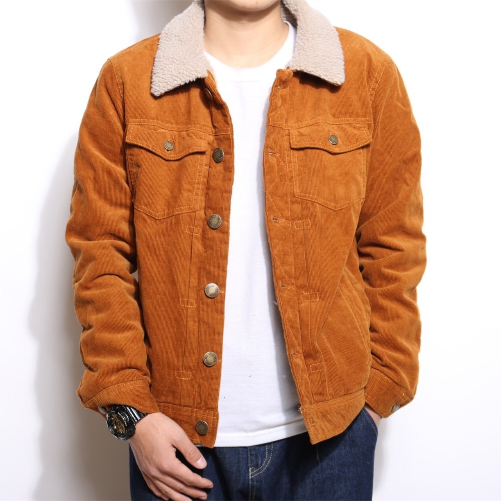 Sherpa Collar Corduroy Jacket