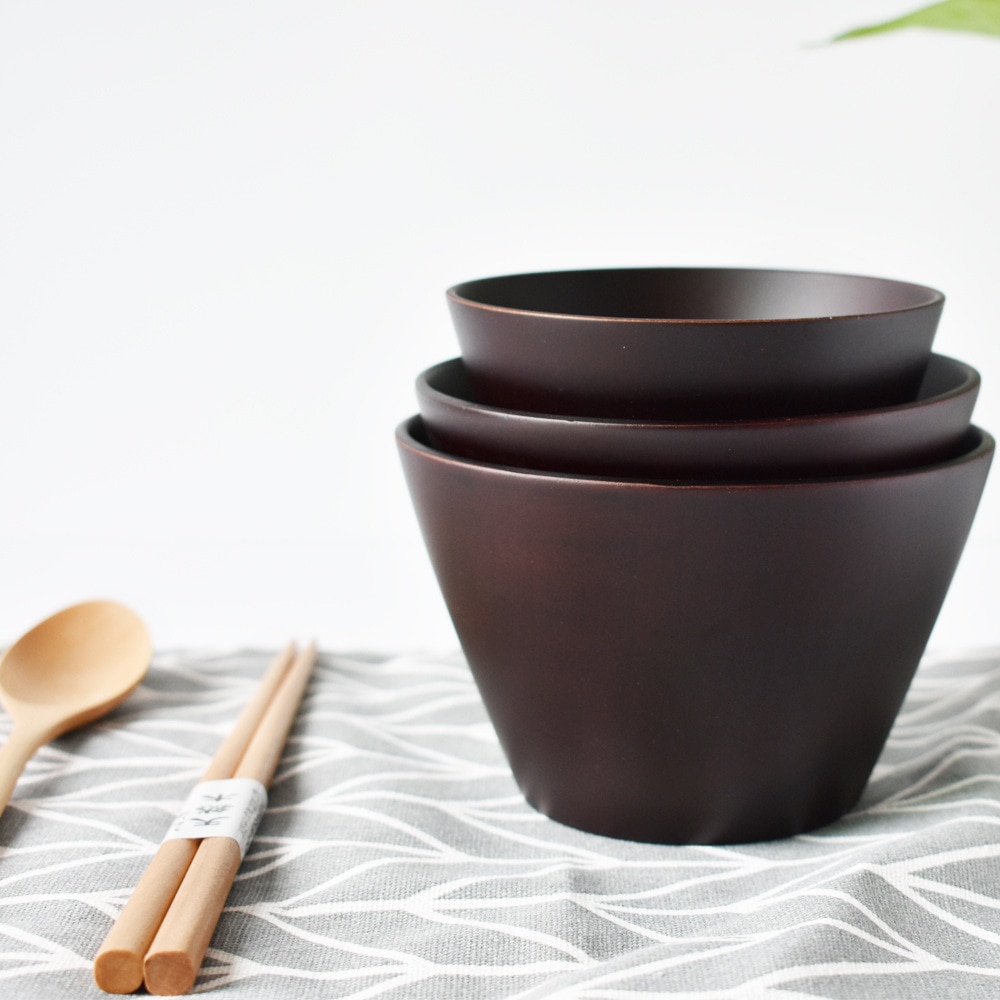 Natural Wooden Rice Bowls