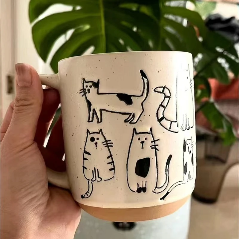 Cat Illustrated Mug