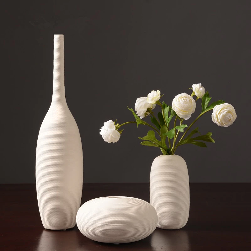 Ceramic Striped Vase