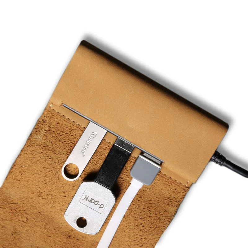 Leather Bound Portable Usb Hub