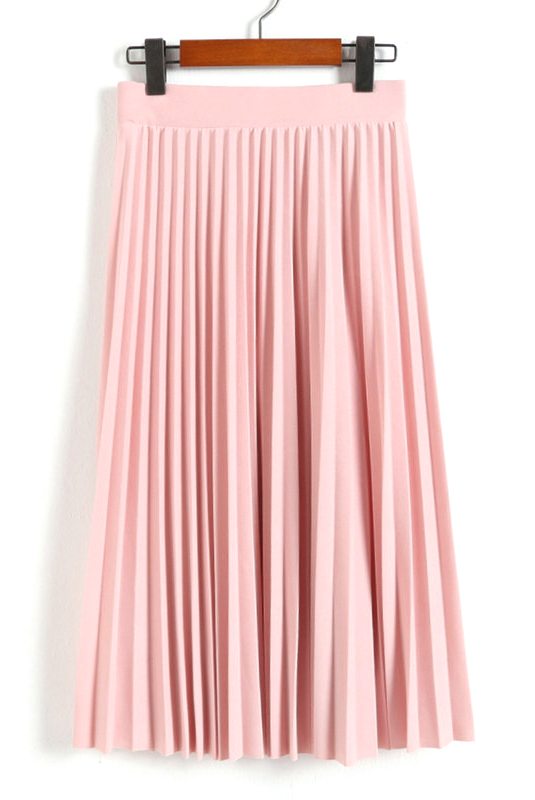 Pleated Slim Summer Skirt