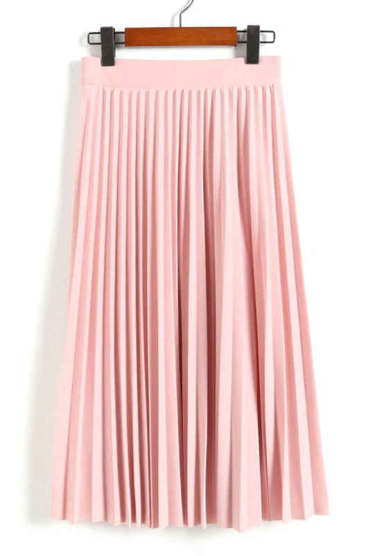 Pleated Slim Summer Skirt