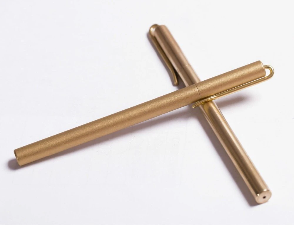 vintage brass ballpoint pen