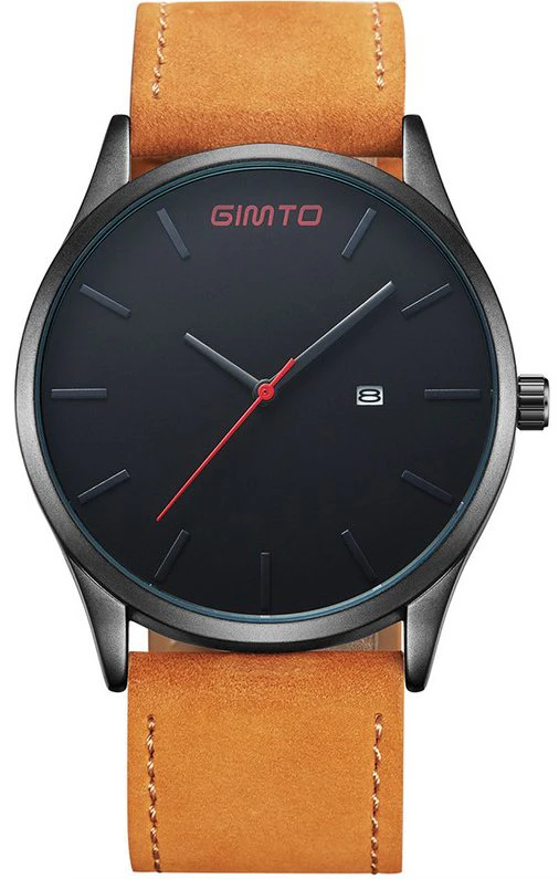 Midnight and Leather Mens Watch