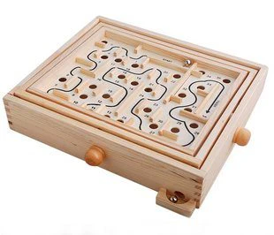 Wooden Labyrinth Game