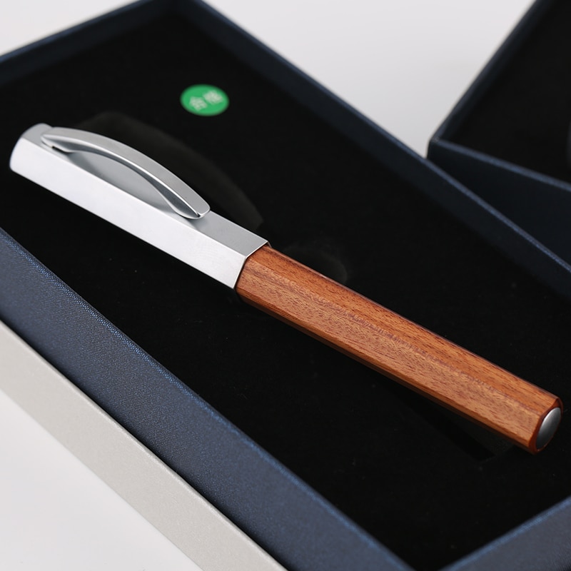 Hex Wood Fountain Pen