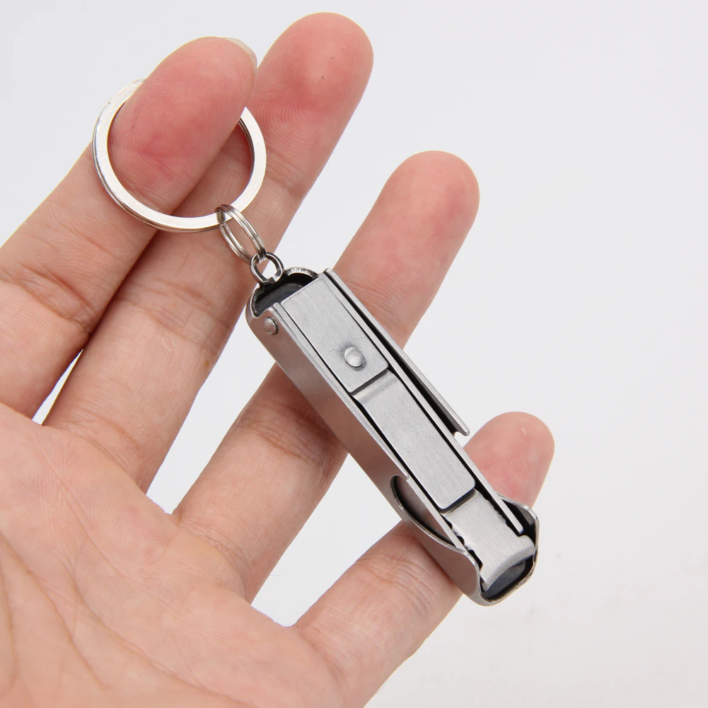 Stainless Steel Bottle Opener Nail Clipper