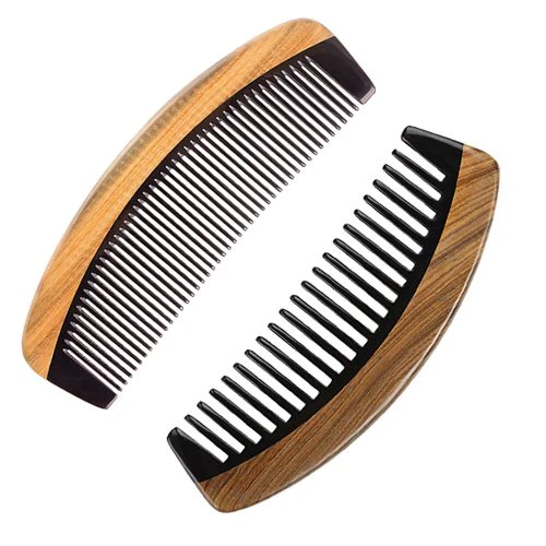 Sandlewood & Buffalo Horn Comb Set