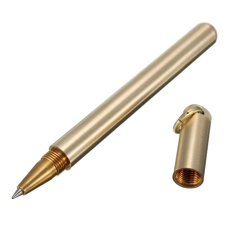 Small Rounded Brass Pen