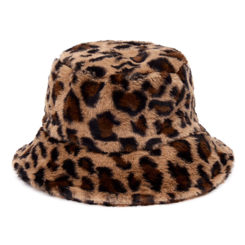Faux Animal Print Bucket Hat