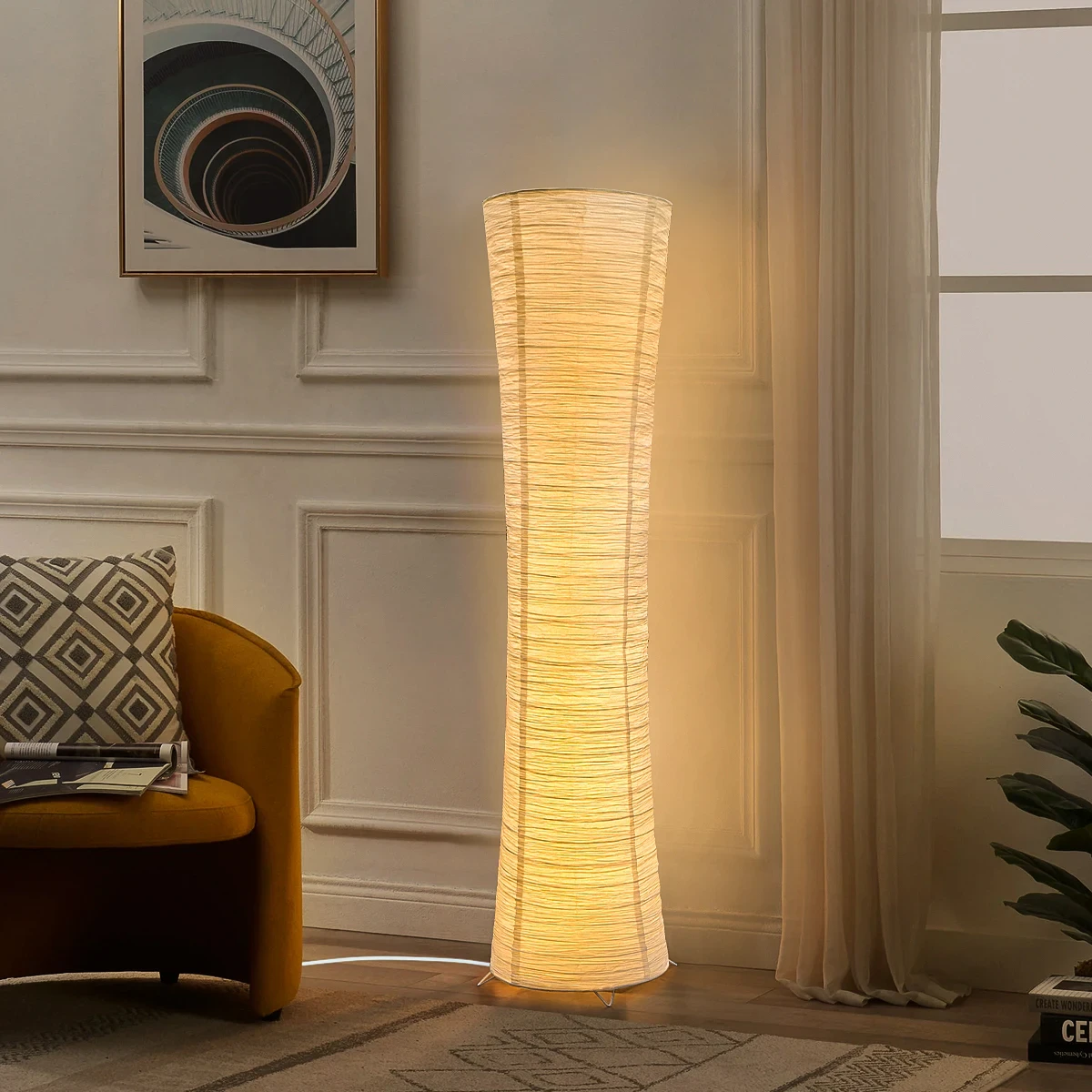 Paper Shade Floor Lamp