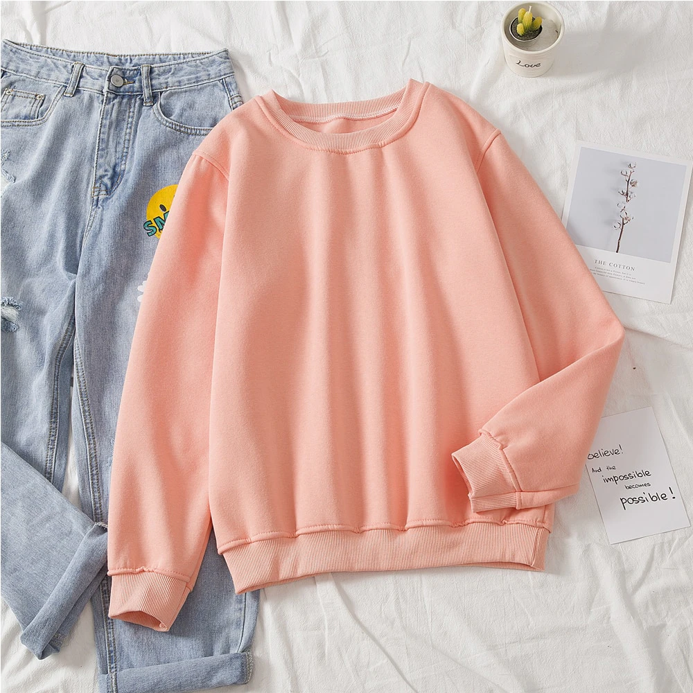 Basics Pastel Girls Crew Neck Jumper