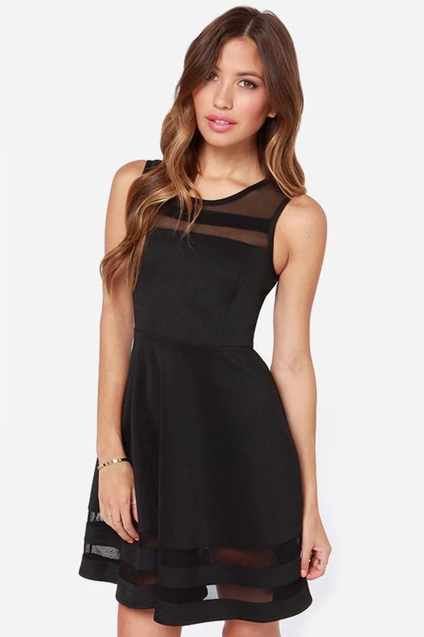 Sleeveless Chiffon Party Dress