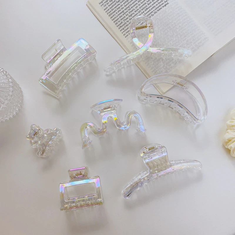 Holographic Acrylic Hair Claw