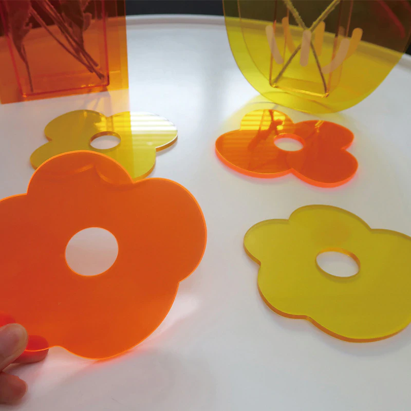 Acrylic Flower Drink Coaster