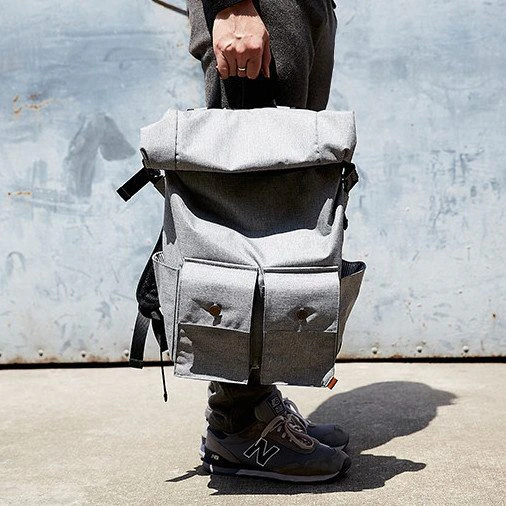 Roll Down Pocketed Backpack