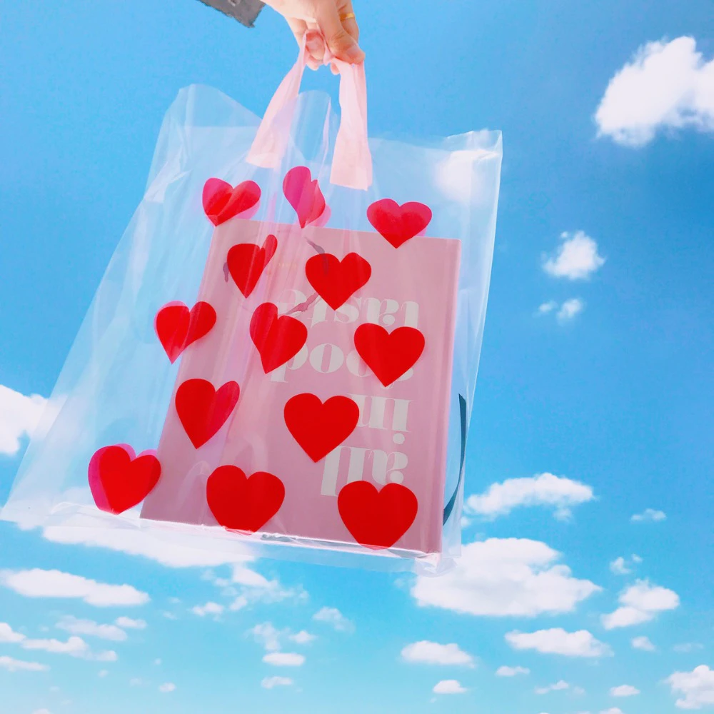 Transparent Hearts Tote