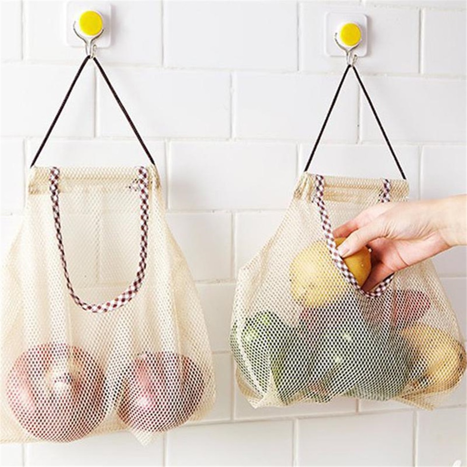 Hanging Mesh Bag Wall Storage