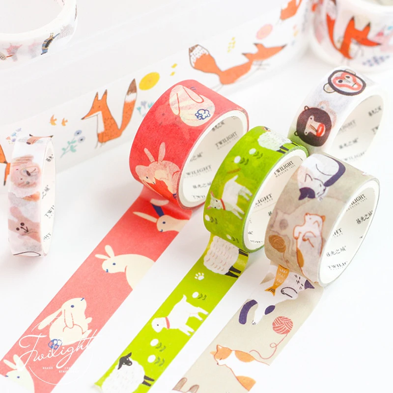 8pc Cute Pattern Washi Tape